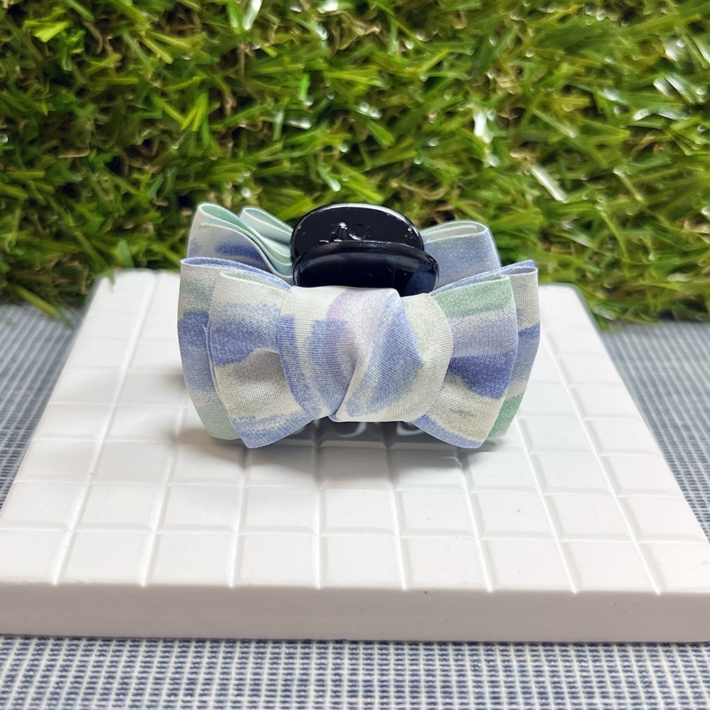 法式蝴蝶結抓夾 手工製 髮夾 馬尾夾 畢業禮物-細節圖2