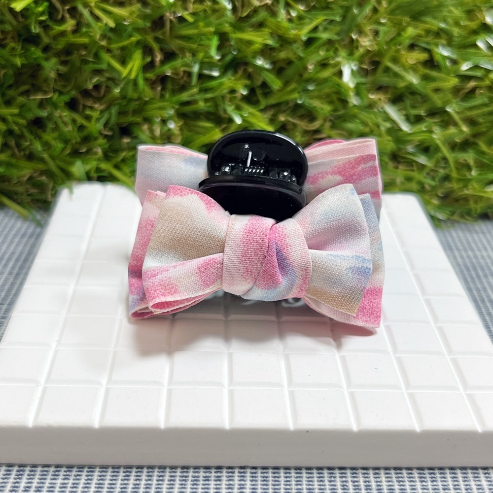 法式蝴蝶結抓夾 手工製 髮夾 馬尾夾 畢業禮物-細節圖3