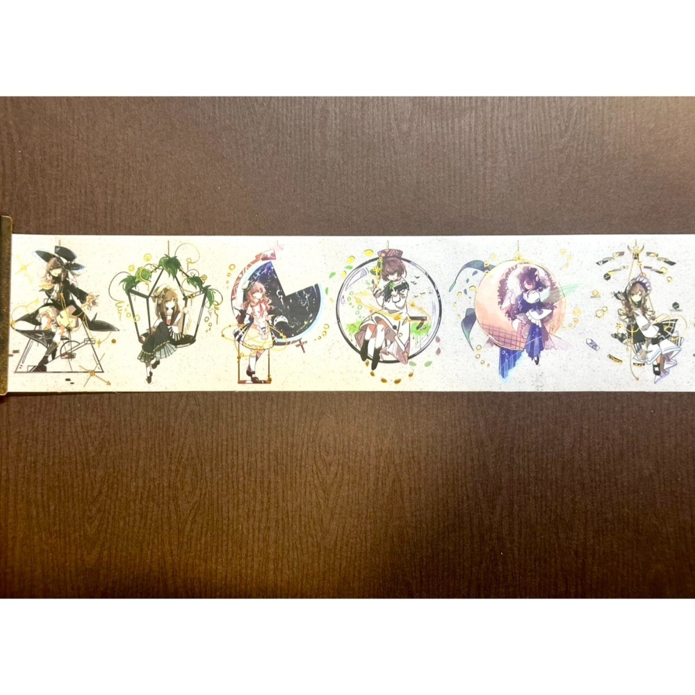 【紙膠帶餘捲】可愛女孩 燙金 幾何-細節圖2