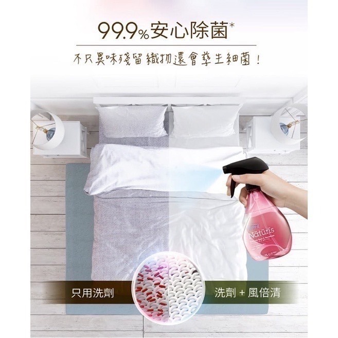 【日本風倍清】除菌·消臭/除臭 天然衣物織物噴霧370mlx1瓶 (大馬士革玫瑰/仲夏檸檬草/南法薰衣草)-細節圖4