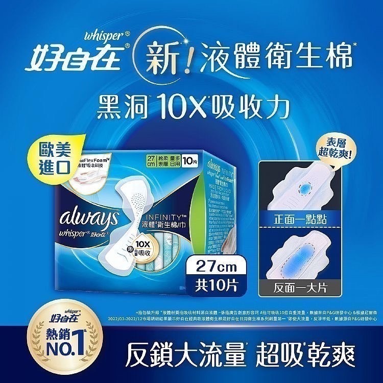 【好自在 INFINITY】 液體衛生棉 經典款系列/清新淨味系列/隔菌隔菌系列-細節圖8