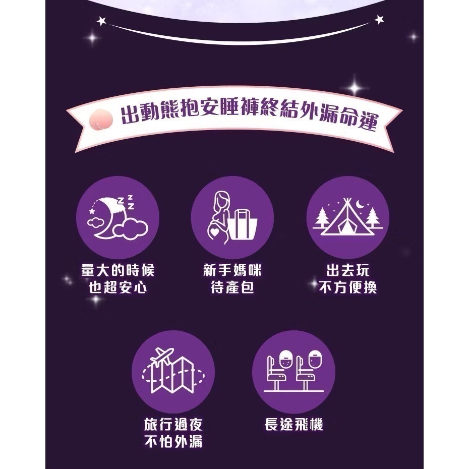【好自在】熊抱氣墊安睡棉/熊抱安睡褲/無痕安心褲-細節圖3