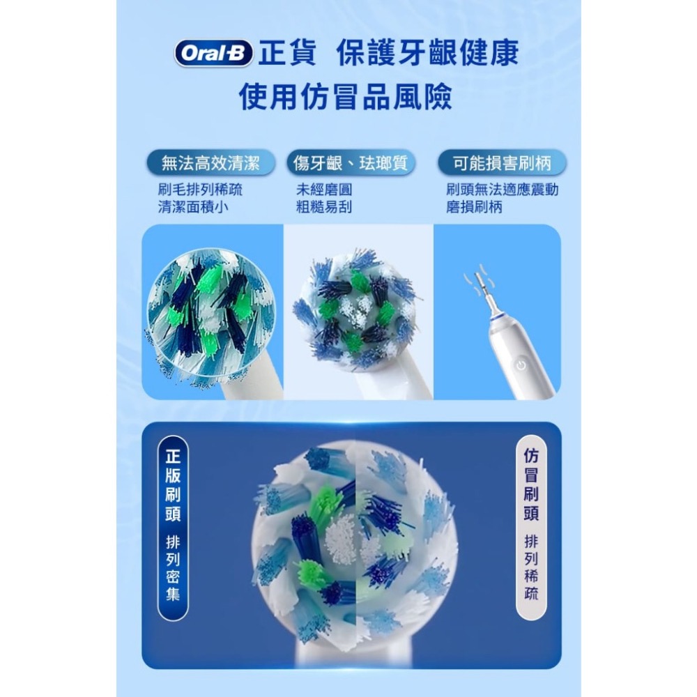 【德國百靈Oral-B】電動牙刷刷頭 (全球牙醫第一推薦電動牙刷品牌）-細節圖7