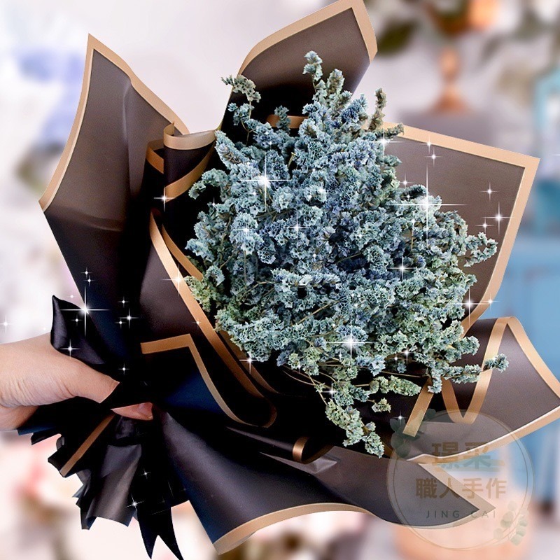 【璟采職人】金邊包裝紙 透光 霧面包裝紙 花束包裝紙 禮品包裝紙 禮物包裝紙 花束包裝 禮品包裝 包裝材料 花藝包裝-細節圖4