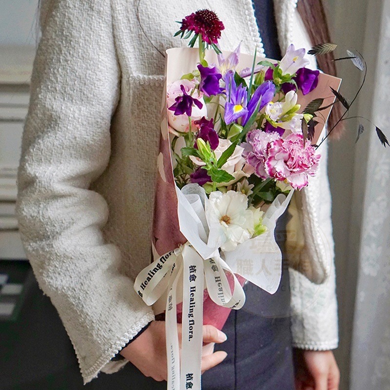 【璟采職人】花筒 紙花筒 抱花筒 鮮花筒 爆米花花筒 捧花 新娘捧花 花束 包裝材料 手作材料 花藝包裝 花束包裝-細節圖6