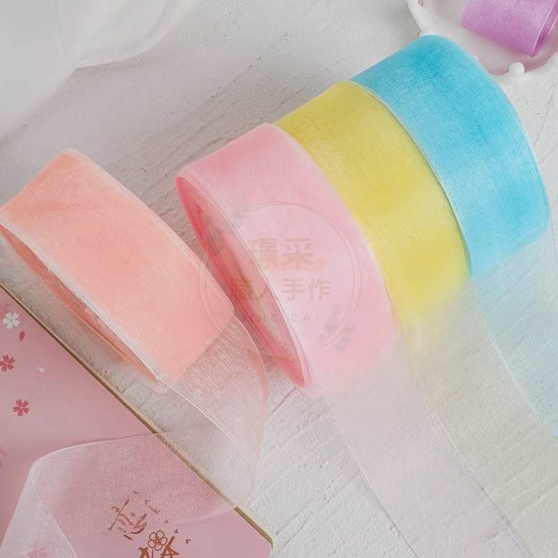 【璟采職人】雪紗緞帶 緞帶 紗質緞帶 花束緞帶 蝴蝶結 雪紡 禮物包裝 禮品包裝 花束包裝 絲帶 花藝包裝 裝飾-細節圖9