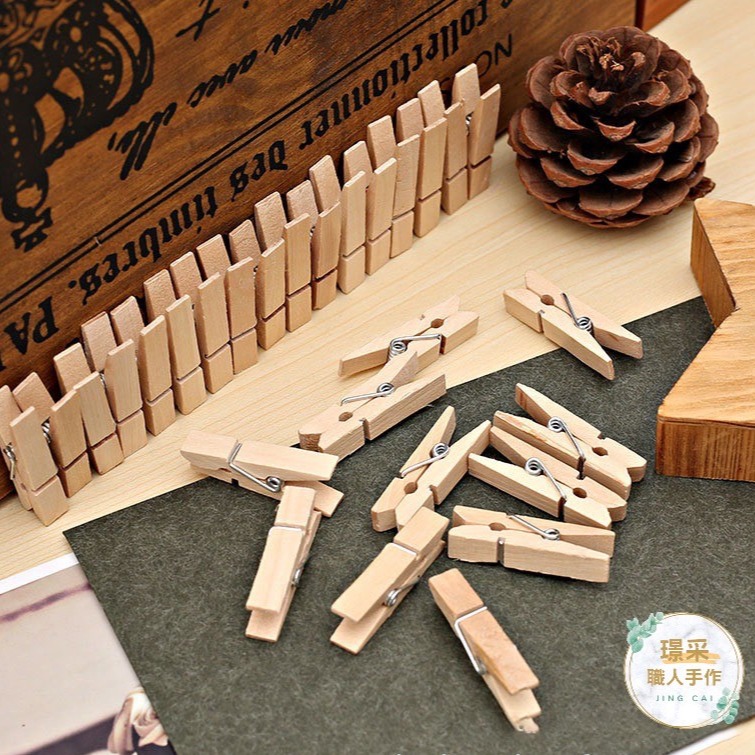 璟采職人】小木夾 木夾 相片夾 照片夾 彩色木夾 造型木夾 照片牆 菜單夾 裝飾夾 相片小夾子 拍立得底片夾 迷你夾-細節圖4