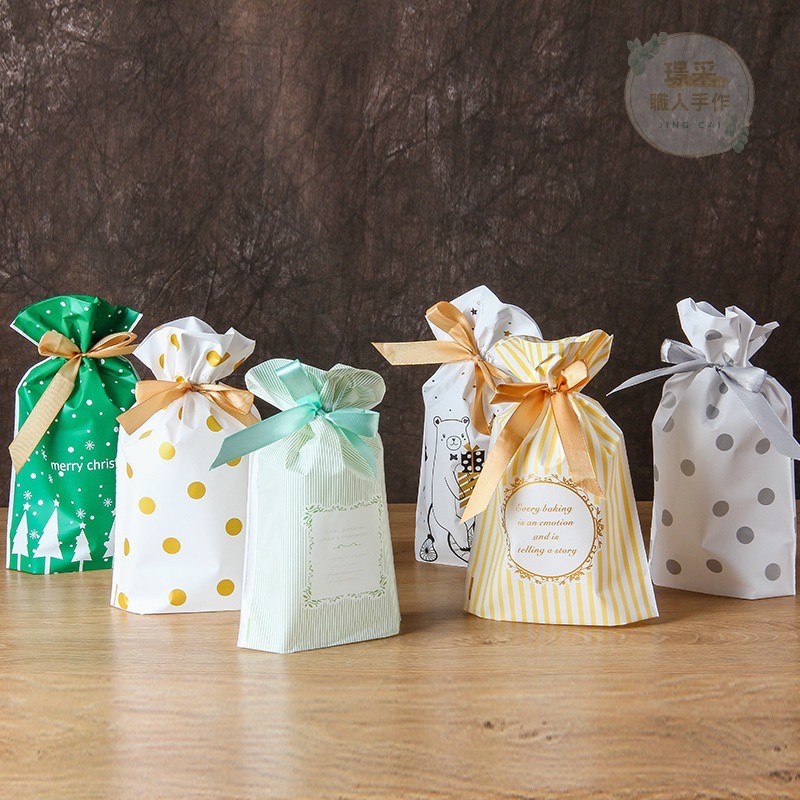 【璟采職人】包裝袋 禮物袋 禮品袋 分裝袋 餅乾包裝袋 糖果袋 萬聖節 束口袋 防水束口袋 餅乾袋 抽繩袋 手工餅乾-細節圖5