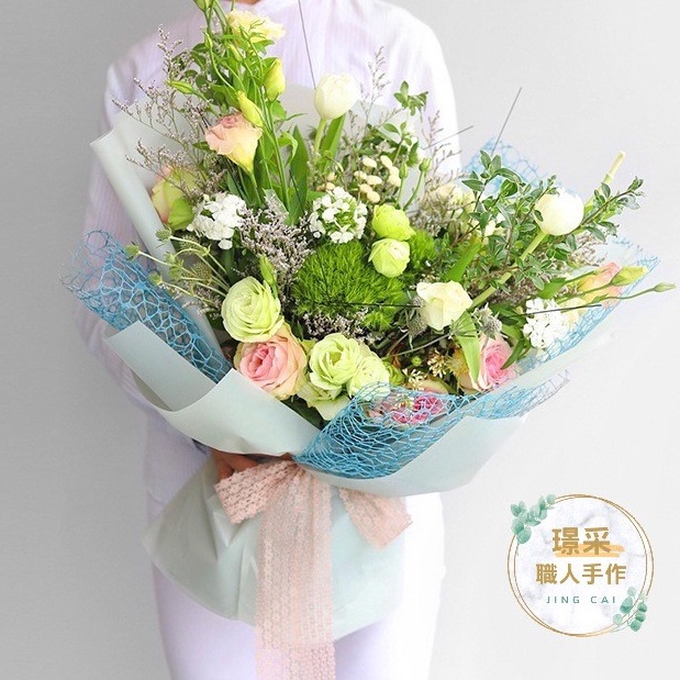 【璟采職人】花束 乾燥花 永生花束 網紗 紗網 捕夢網 提花網紗 提花紗網 花束網紗 花束包裝 花束紗網 花束裝飾-細節圖4