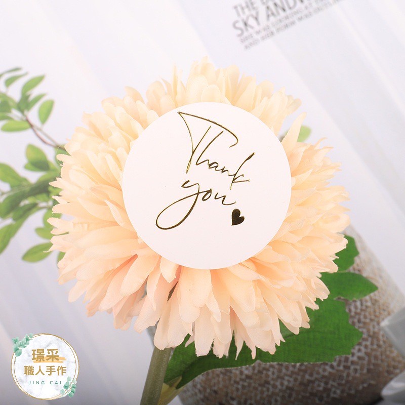 【璟采職人】貼紙 感謝貼紙 圓形貼紙 封口貼紙 訂製貼紙 燙金貼紙 烘培貼紙 thankyou貼紙 禮品貼紙 出貨貼-細節圖7