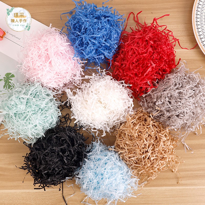 【璟采職人】拉菲草 拉菲紙 碎紙絲 紙絲 紙條 碎紙 禮物包裝 禮物 裝飾紙 禮物裝飾 填充物 禮品包裝 包裝材料-細節圖9