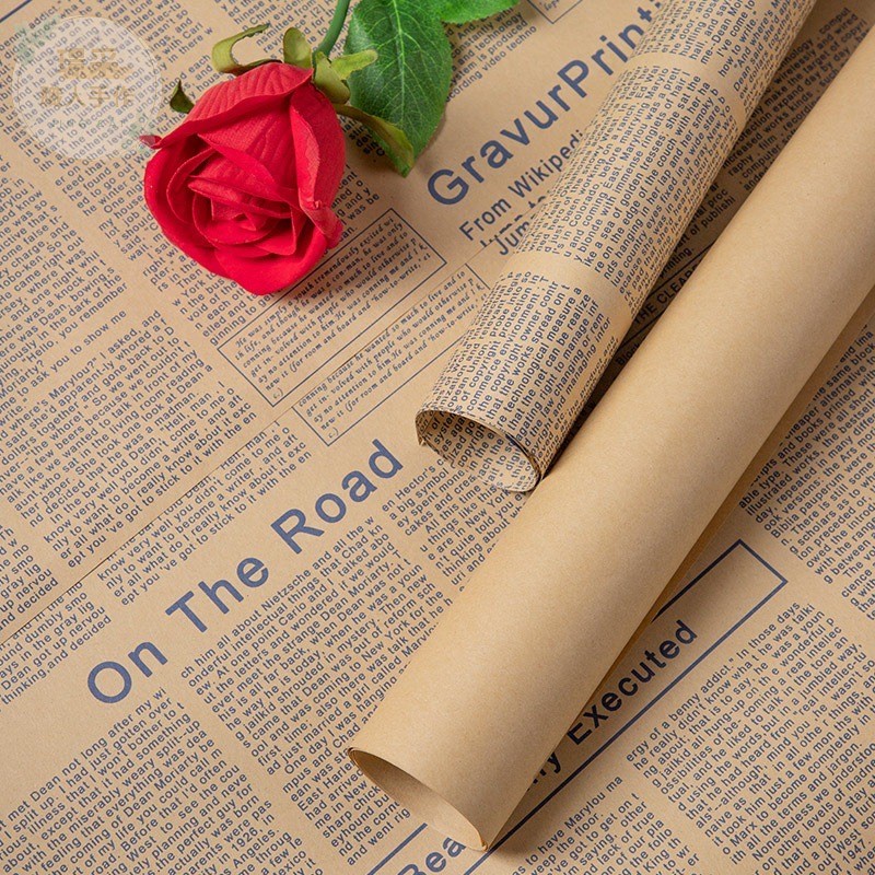 【璟采職人】牛皮紙 包裝紙 牛皮包裝紙 花束包裝 花束包裝紙 禮品包裝紙 禮物包裝紙 牛皮報紙 禮品包裝 包裝材料-細節圖7