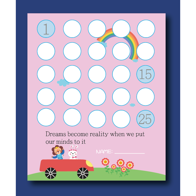 現貨 兒童集點卡  集點卡 1公分格子幼兒園安親班補習班國小集點卡 獎勵卡闖關卡-規格圖2