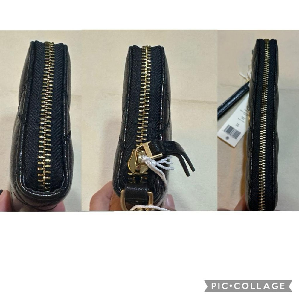 《現貨》全新 Tory Burch TB Willa Zip #168687	 拉鍊長夾 黑金-細節圖2