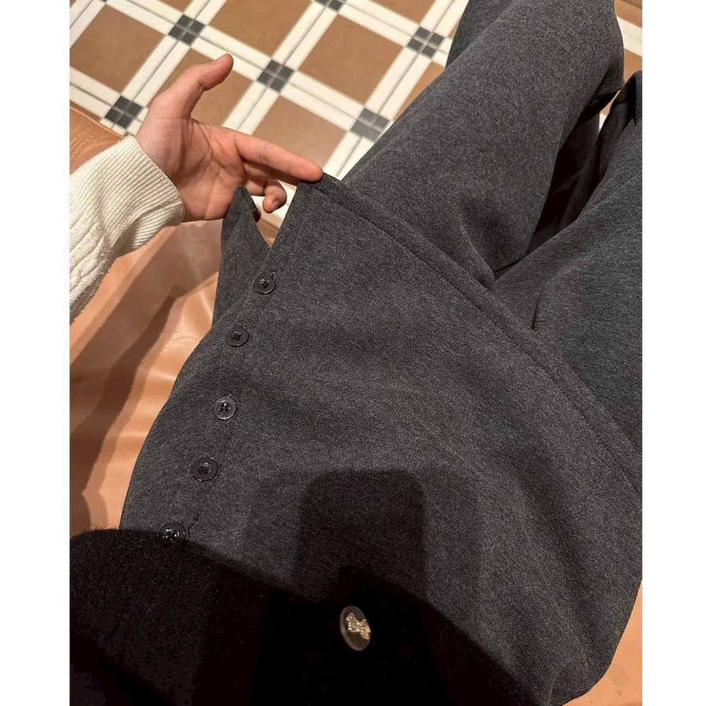💦01/30結單💦新春上市流行百搭假兩件闊腿褲💯39008-細節圖5