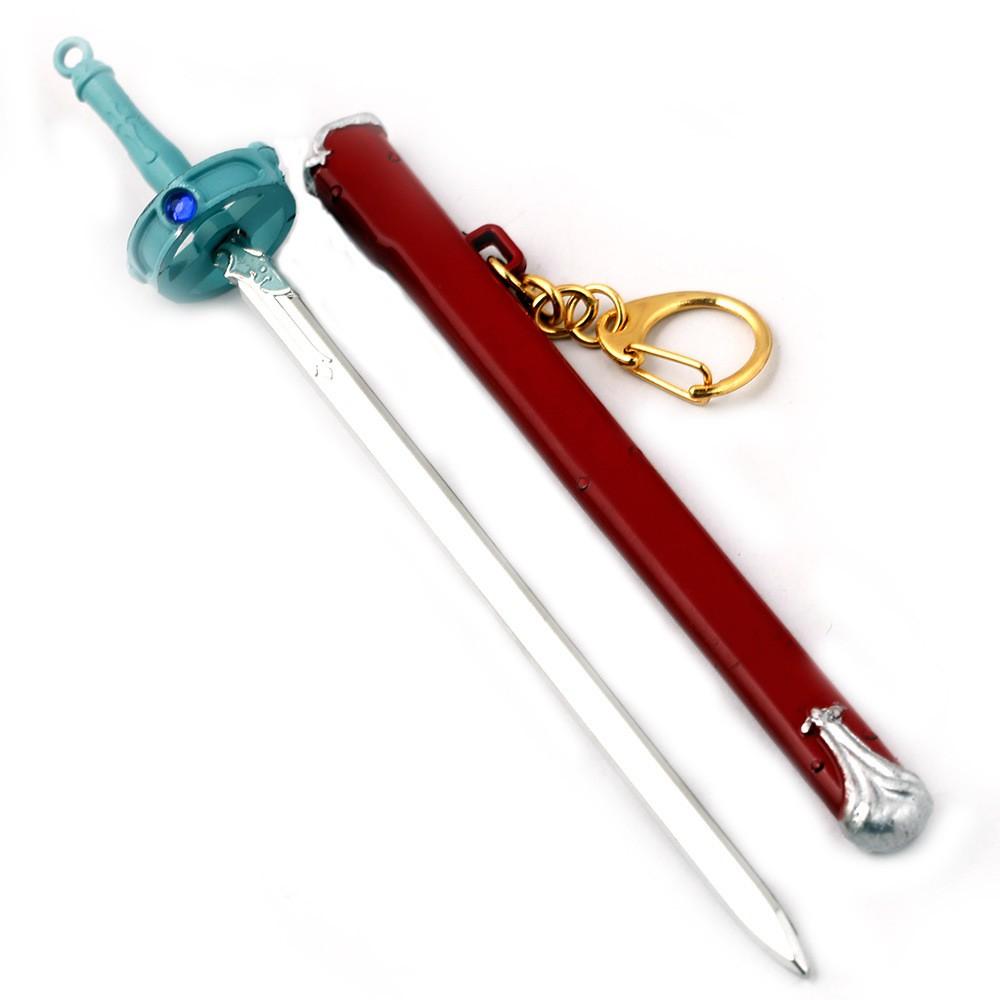 刀劍神域鑰匙圈武器吊飾 桐人闡釋者逐暗者亞絲娜閃爍之光cos 刀劍十字劍黑劍白劍鑰匙扣掛扣刀扣刀模型cosplay-細節圖5