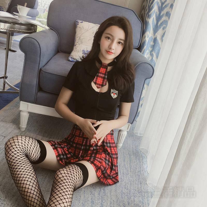 情趣內衣誘惑英倫蘇格蘭格子學生制服 學生服 英格蘭 夜店必買制服-細節圖3