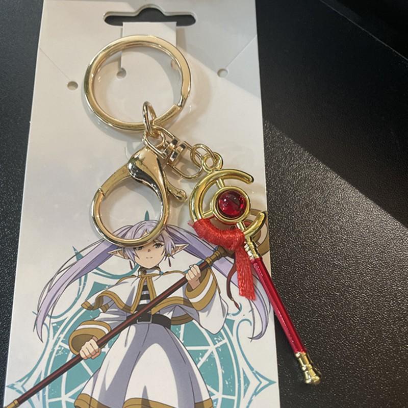 台灣現貨 芙莉蓮武器 鑰匙圈 <葬送的芙莉蓮>金屬鑰匙扣芙莉蓮、欣梅爾武器動漫周邊背包掛件掛飾 葬送的芙莉蓮同人周邊-細節圖2