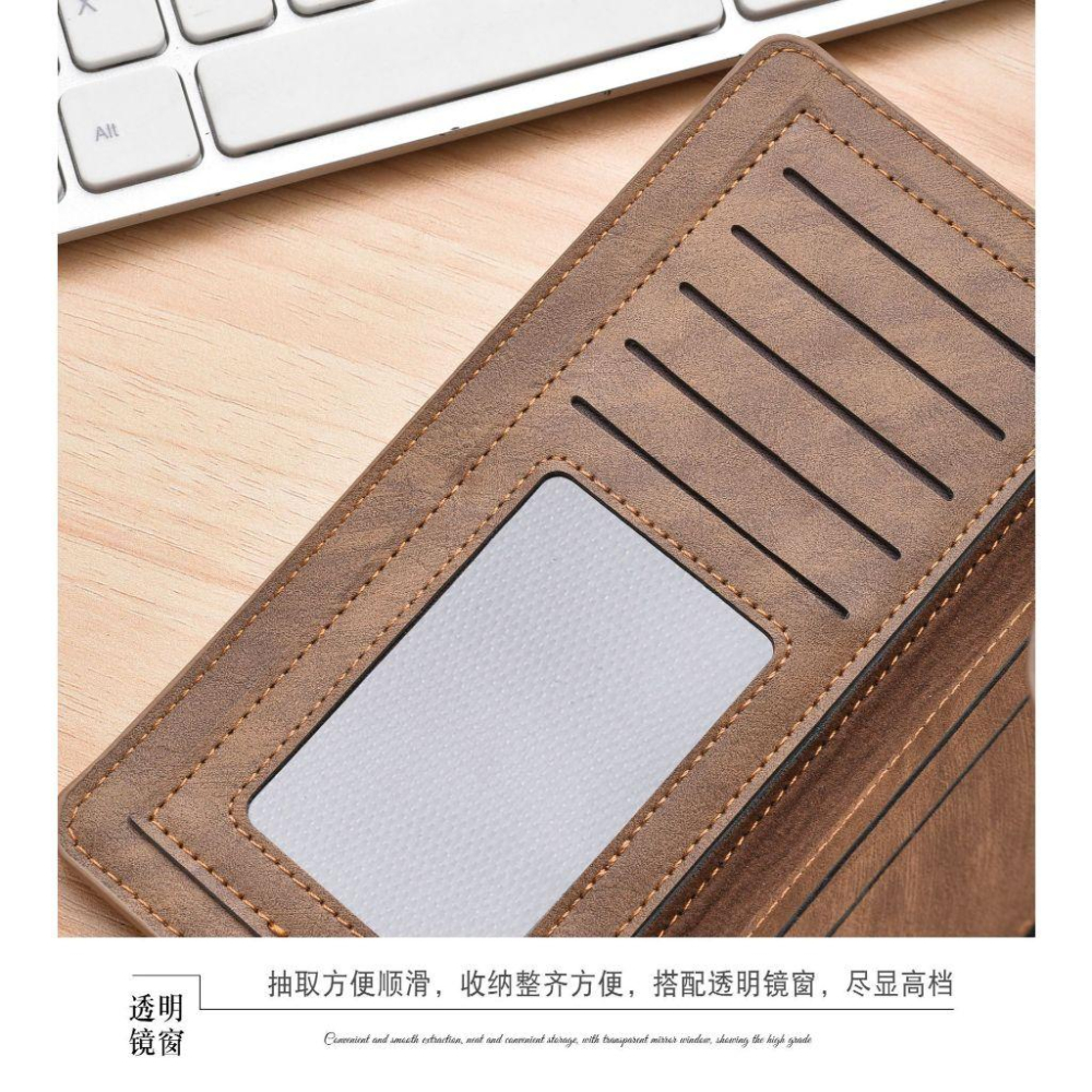 台灣現貨 隔日到貨 男士皮包 長夾 大容量商務卡片包男款高級感時尚 錢包 個性潮流手拿包 包-細節圖5