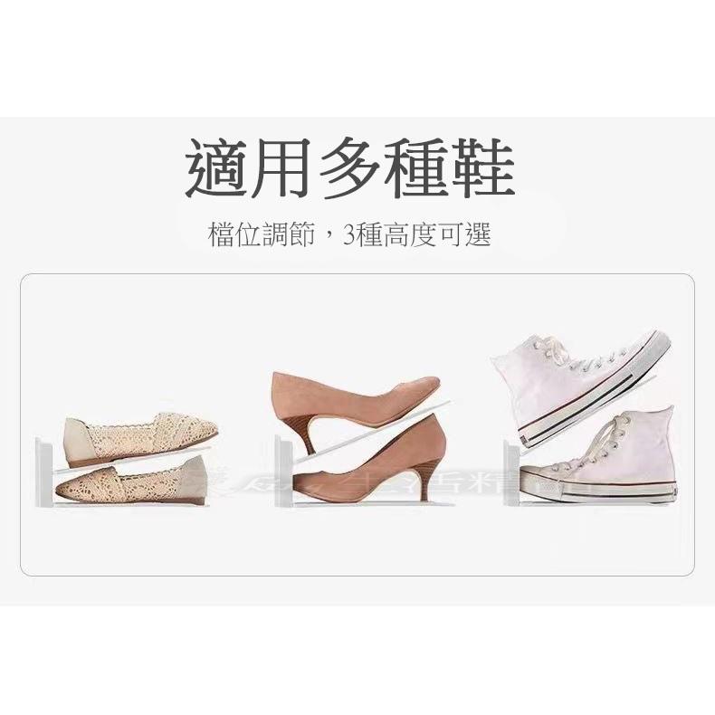 👉台灣現貨👈三檔可調節收納鞋架雙層鞋架宿舍拖鞋家用鞋櫃整理鞋子置物架-細節圖5