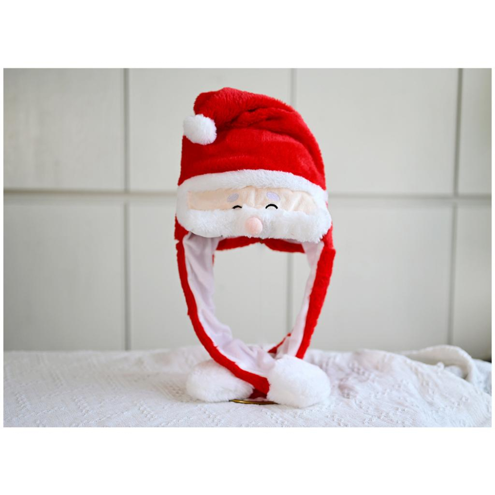 台灣現貨 萬聖節 聖誕節 史迪奇 寶可夢  毛絨卡通帽 一捏耳朵會動的帽子  鯊魚帽 小鴨 帽 耳朵帽子 帽子 卡通帽-細節圖7