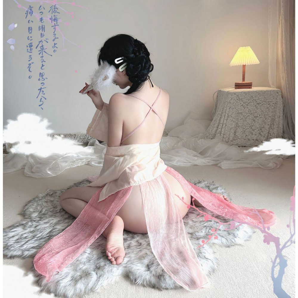 台灣現貨 大尺碼睡衣 情趣內衣 肚兜 古風漢服 漢服睡衣 情趣內衣大尺碼 角色扮演 情趣睡衣 性感睡衣 制服誘惑-細節圖3