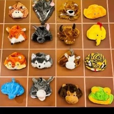 台灣現貨 動物頭套 大象 白熊 獅子 鴨子 綿羊 猴子 鴨鴨 羊 牛 帽子 頭套  鯊魚松鼠 龍 帽子 禮物  表演道具-細節圖2