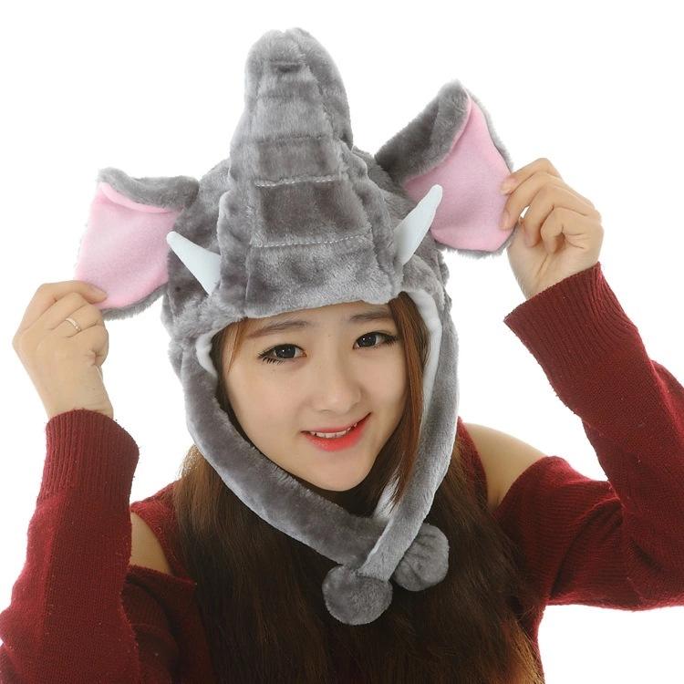 台灣現貨 動物頭套 大象 白熊 獅子 鴨子 綿羊 猴子 鴨鴨 羊 牛 帽子 頭套  鯊魚松鼠 龍 帽子 禮物  表演道具-細節圖5