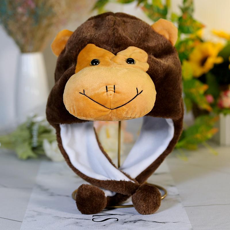 台灣現貨 動物頭套 大象 白熊 獅子 鴨子 綿羊 猴子 鴨鴨 羊 牛 帽子 頭套  鯊魚松鼠 龍 帽子 禮物  表演道具-細節圖7