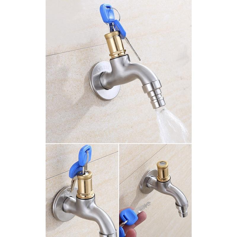 台灣現貨 304不銹鋼長栓.戶外水龍頭.不鏽鋼長栓.牆壁水龍頭單冷水單熱水4分長栓 洗衣機 水龍頭-細節圖9