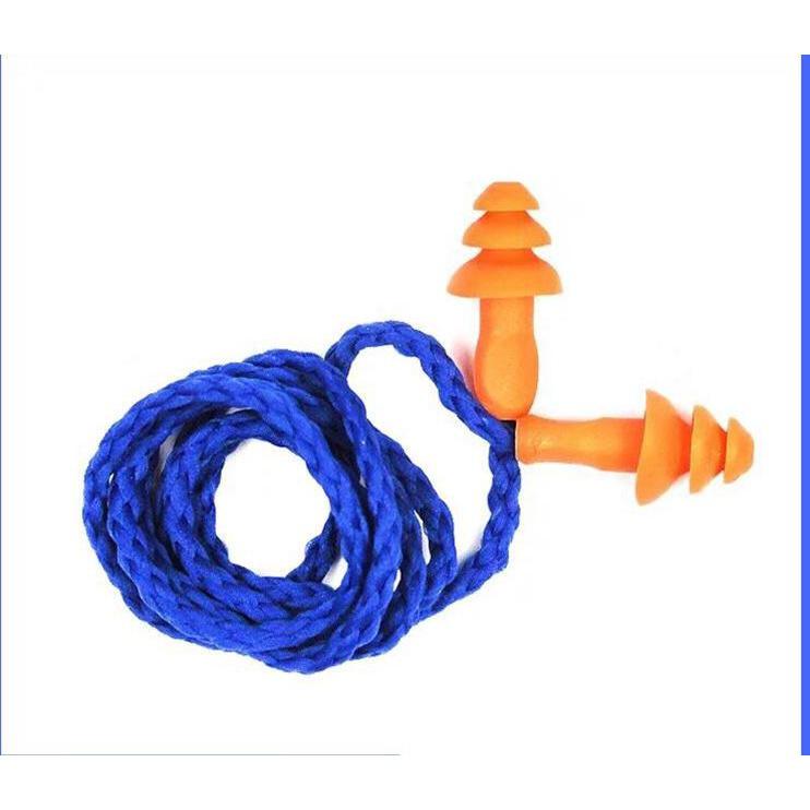 台灣現貨 帶線耳塞 防噪音 隔音矽 矽膠帶線耳塞 隔音耳塞 防噪音耳塞 帶線防噪音 睡眠 工作學習海棉 降噪靜音 耳塞-細節圖2