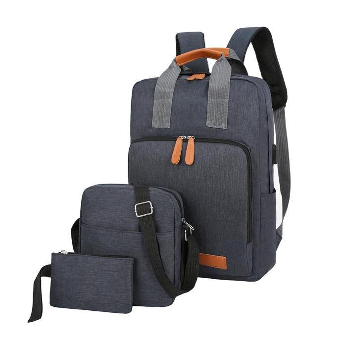 台灣現貨 【贈零錢包和小包，線 】減壓零負重 USB充電 後背包 男 筆電背包 背包 書包 電腦包包 商務背包-細節圖8