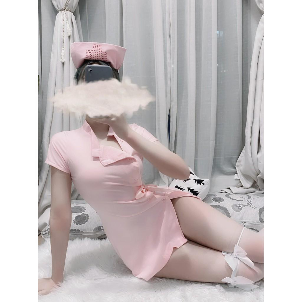 台灣現貨 護士服 旗袍式護士服 制服誘惑 性感 Cosplay 護士 情趣 護士裝 護理師 白衣天使裝 情趣角色服-細節圖4