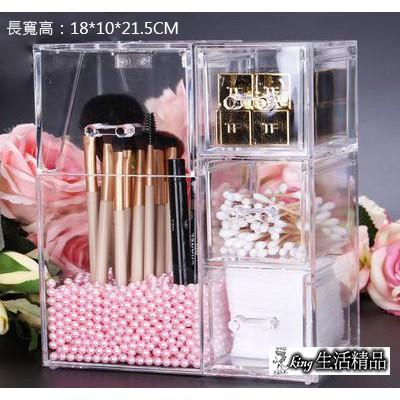 台灣現貨 透明壓克力架 收納架  粉刷 刷具收納架 化妝刷收納 彩妝化妝品收納 粉撲 beauty blender-細節圖2