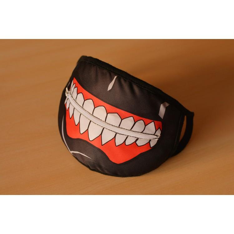 台灣出貨 動漫口罩 /防塵/電影/角色扮演/造型百搭/流行/東京食種口罩 金木研口罩面罩 暗黑A款cosplay-細節圖4