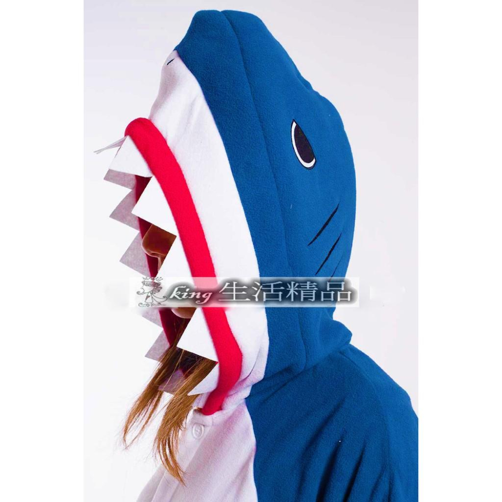 台灣現貨 卡比獸 鯊魚 史迪奇 連身衣 珊瑚絨法蘭絨長頸鹿 豬 老虎 牛 連體睡衣 連身睡衣 連身衣 連體衣-細節圖2