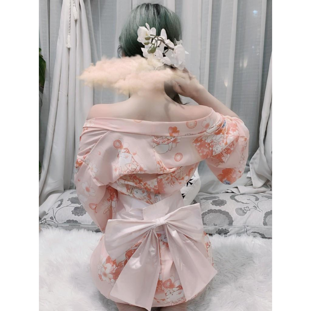 日本和服 高質量情趣內衣激情套裝透視騷性感三點式小胸日系和服制服誘惑女睡裙絲滑 現貨 精品用品SM情趣角色服-細節圖3