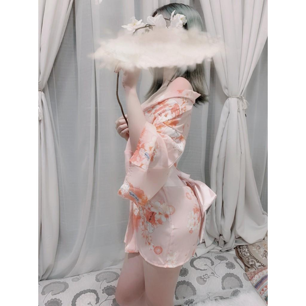日本和服 高質量情趣內衣激情套裝透視騷性感三點式小胸日系和服制服誘惑女睡裙絲滑 現貨 精品用品SM情趣角色服-細節圖5
