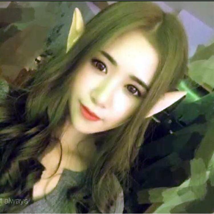 台灣現貨 精靈耳朵 妖精耳朵 cosplay 刀劍神域 亞絲娜 cosplay角色扮演 聖誕節萬聖節 吸血鬼-細節圖4