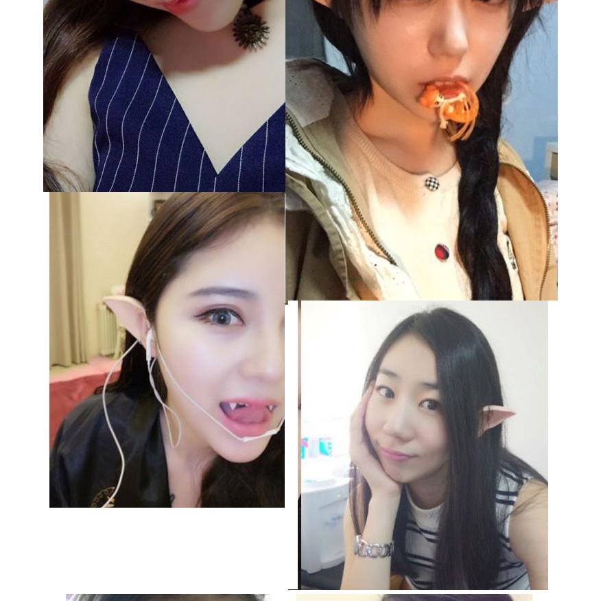 台灣現貨 精靈耳朵 妖精耳朵 cosplay 刀劍神域 亞絲娜 cosplay角色扮演 聖誕節萬聖節 吸血鬼-細節圖6