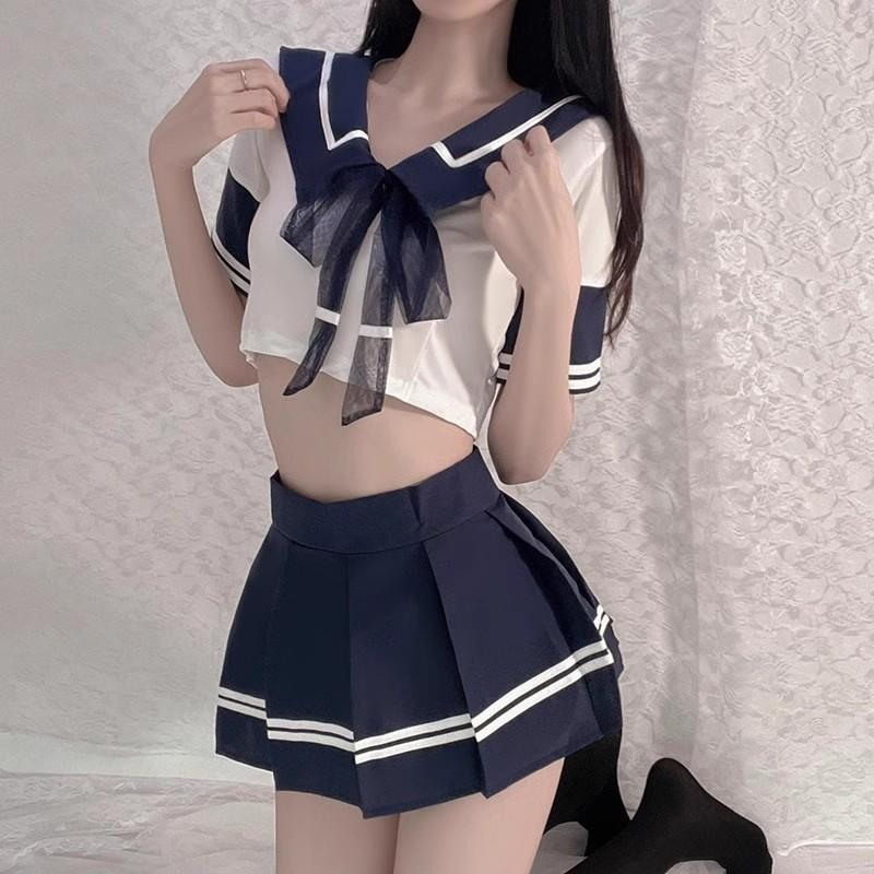 台灣現貨 水手服 角色扮演服學生服 女僕 情趣 女佣服 夜店cosplay服裝 情趣 派對表演服裝 情人節禮物-細節圖8