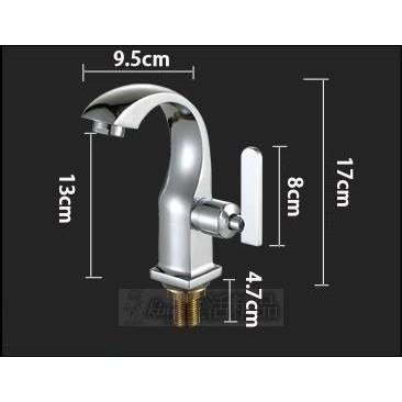 挑高 單冷 單熱 冷熱水龍頭 面盆水龍頭 臉盆水龍頭,臉盆立式水龍頭 面盆單孔龍頭 面盆水龍頭-細節圖2