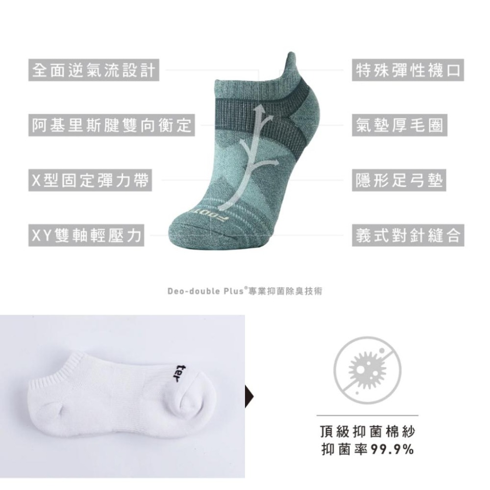FOOTER 短襪系列 機能除臭襪【詠晴中西藥局】短襪 踝襪 襪子 運動襪 船型襪｜T31/T109/T142/T176-細節圖3
