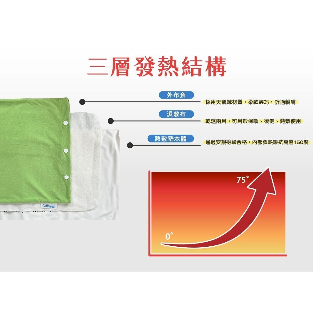 Comefree 康芙麗 動力式 熱敷墊【詠晴中西藥局】｜多款任選｜乾濕兩用｜暖暖｜肩頸｜暖身｜寒冬｜🎁小白兔暖暖包手握-細節圖9