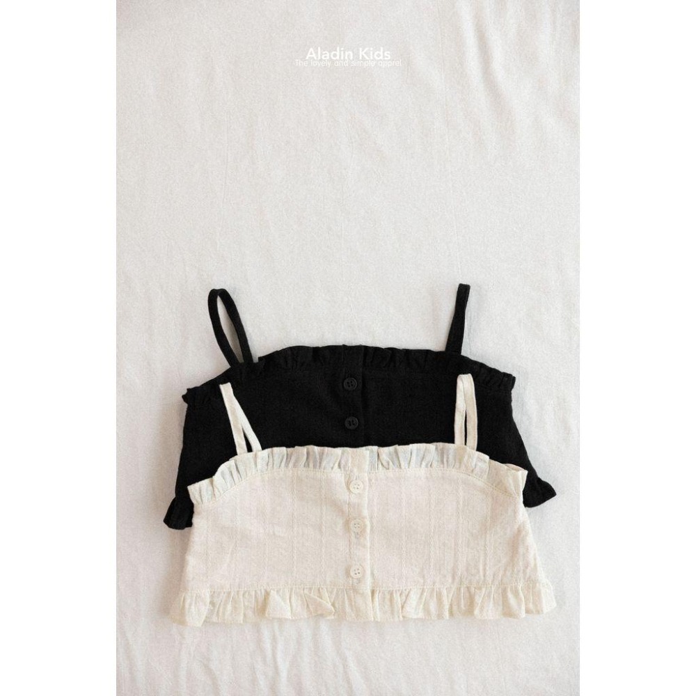 ✿ 現貨｜韓國童裝代購｜小童｜75-114 ✿aladin kids荷葉邊細肩背心-細節圖6