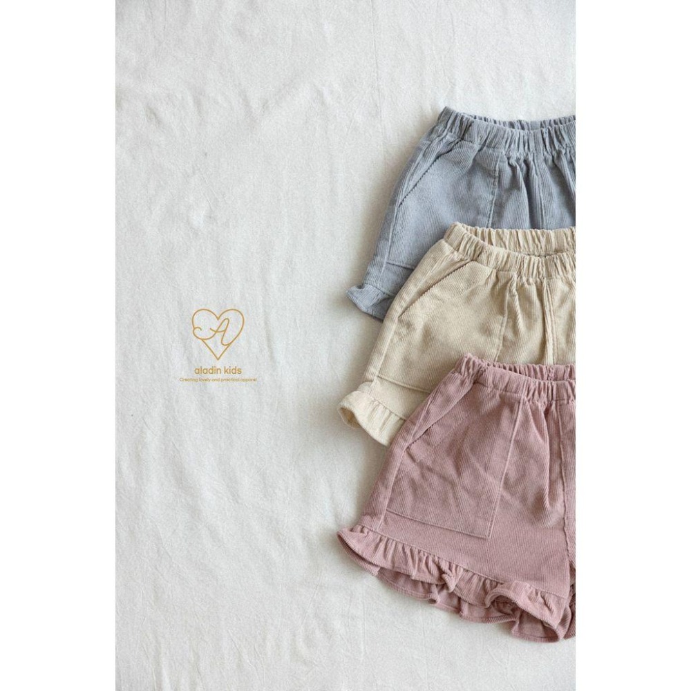 ✿ 現貨｜韓國童裝代購｜小童｜75-114 ✿aladin kids荷葉邊短褲-細節圖8