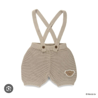 Boris小熊針織吊帶褲/80