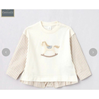 Cottoli小木馬假兩件上衣/120