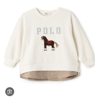 POLO小馬甲兩件長袖上衣/110