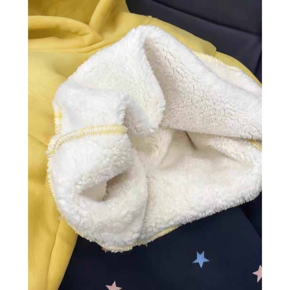 星星人加絨連帽上衣/90/100/110/120-細節圖3